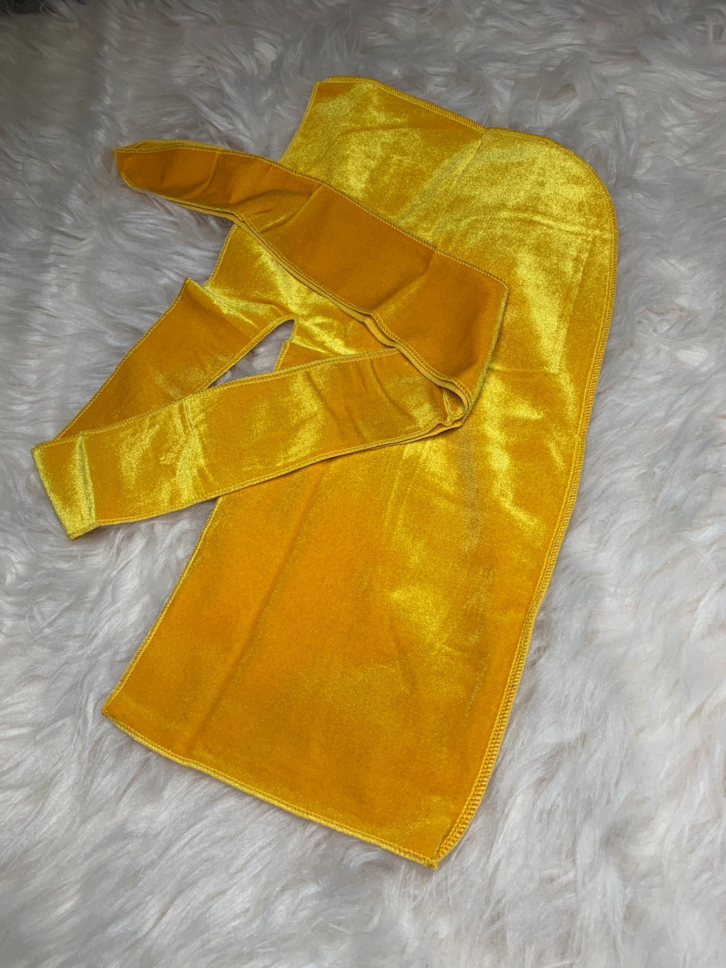 Yellow Velvet Durag