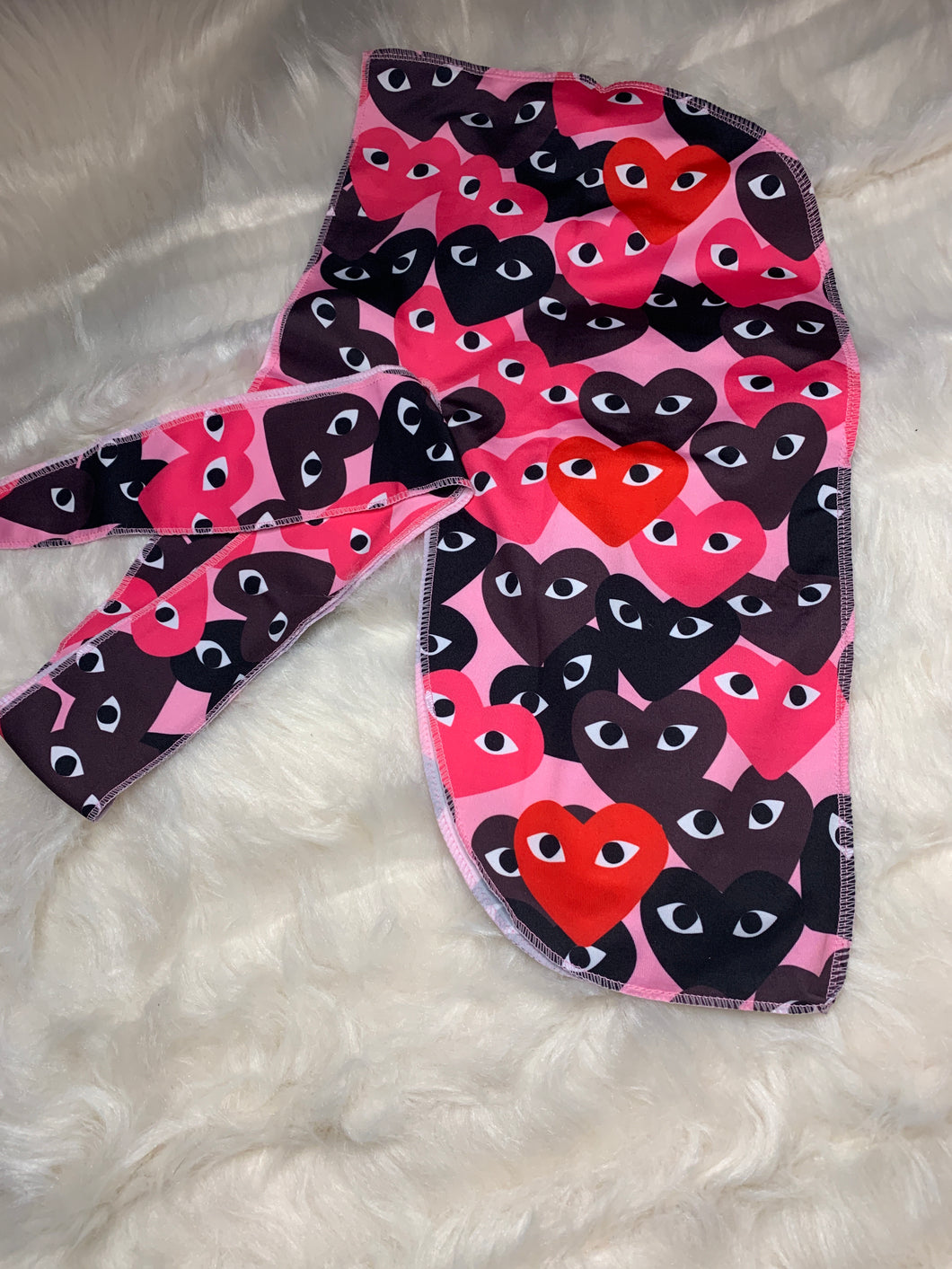 Comme des Garçons Heart Durag (Love Pink)